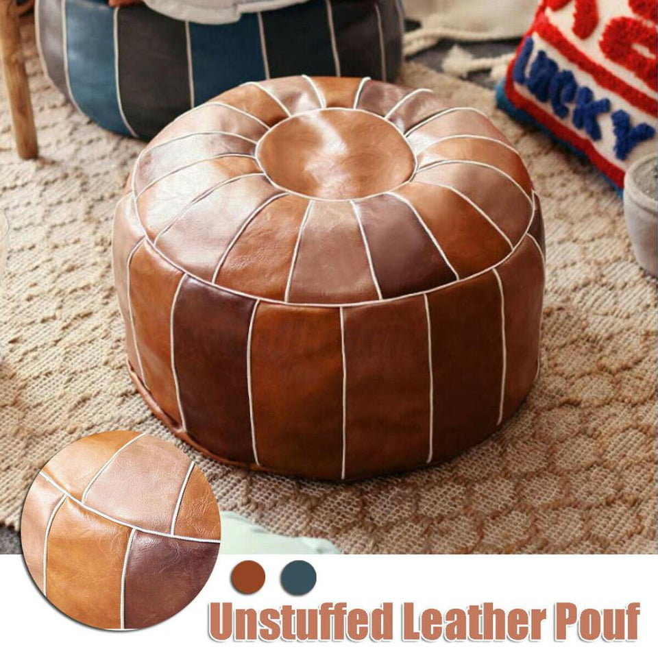 Moroccan Pouf Leather